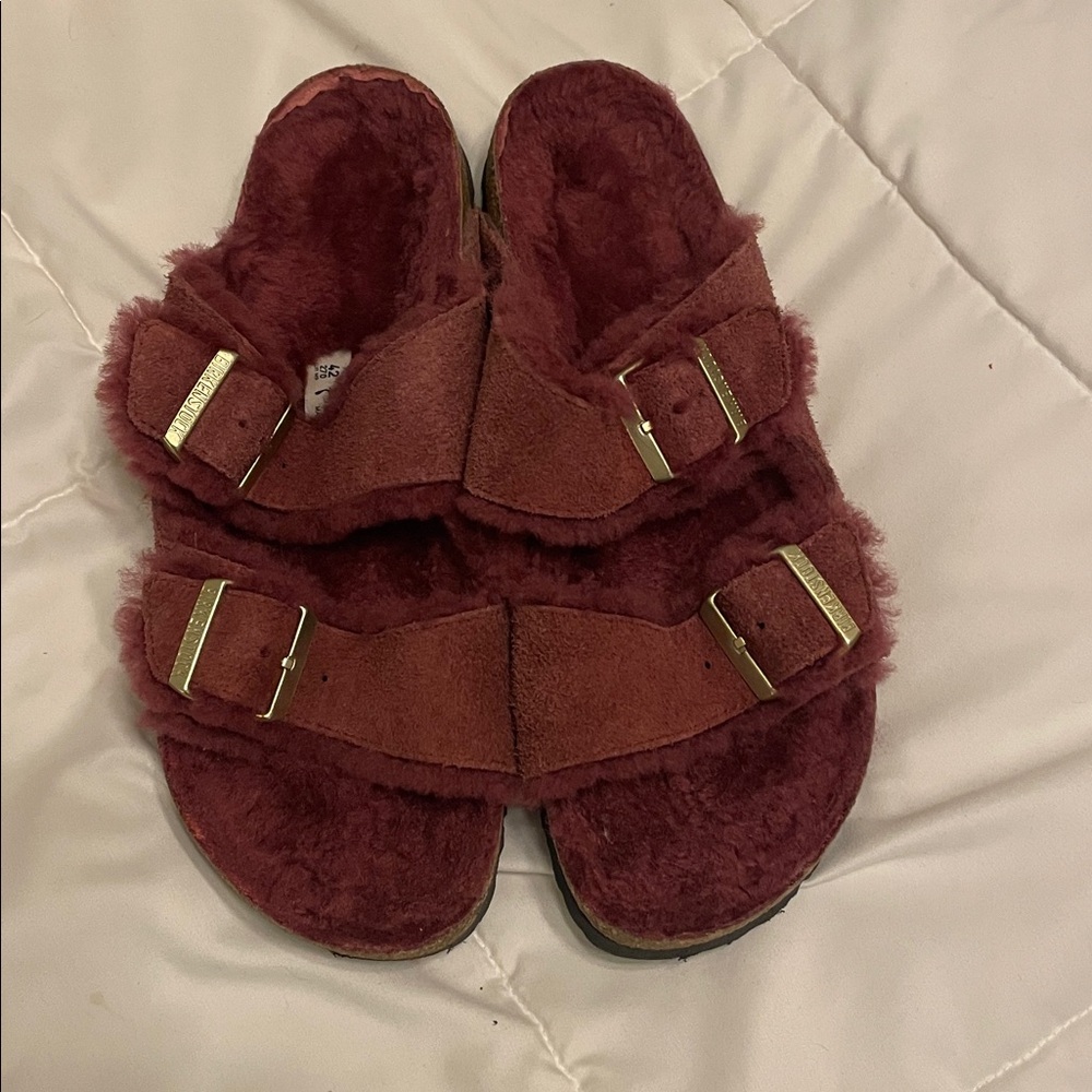 Women’s Birkenstock, Arizona shearling 42
